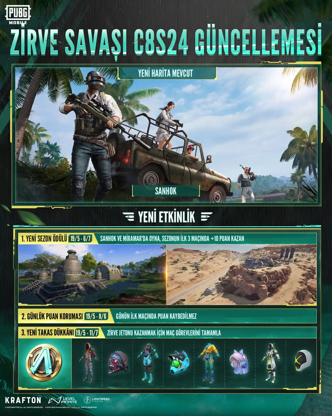 Image from PUBG Mobile Türkiye: Ultimate Royale'in yeni sezonu 6 Temmuz'a kadar erişilebilir! Sezon et...