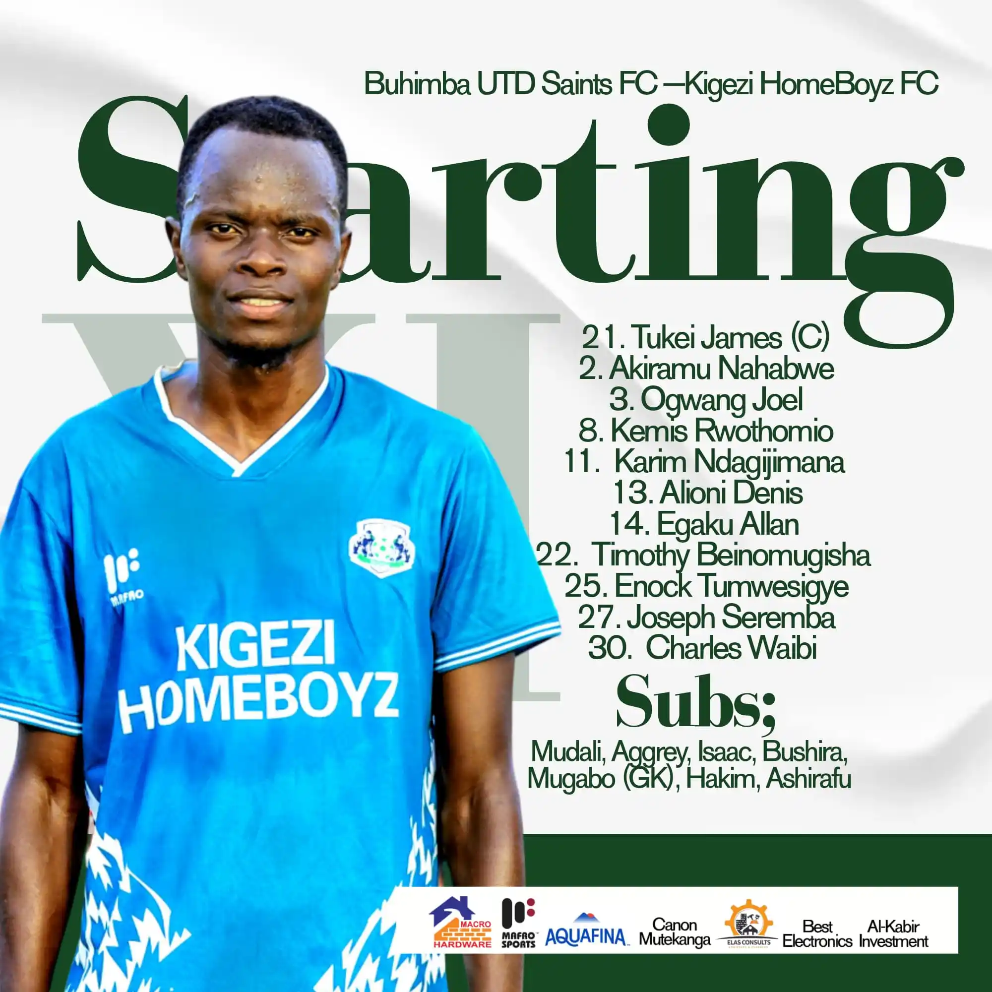Image from KIGEZI HOMEBOYZ FOOTBALL CLUB: 📋 Your Gorillasss Starting XI… <a class="text-blue-500 hover:underli...