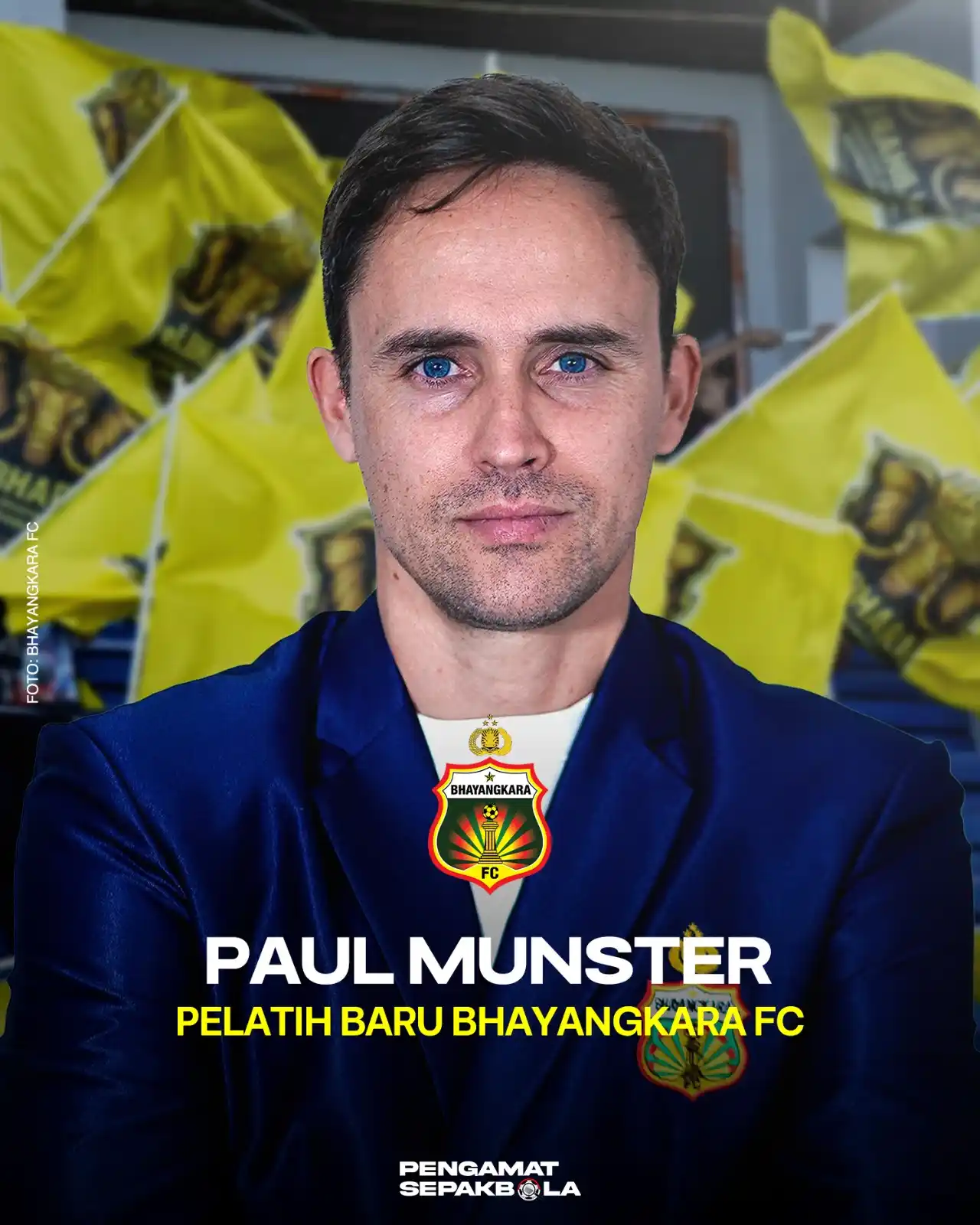 Image from Pengamat Sepakbola: BHAYANGKARA Bhayangkara Presisi Lampung FC resmi tunjuk Paul Munster s...