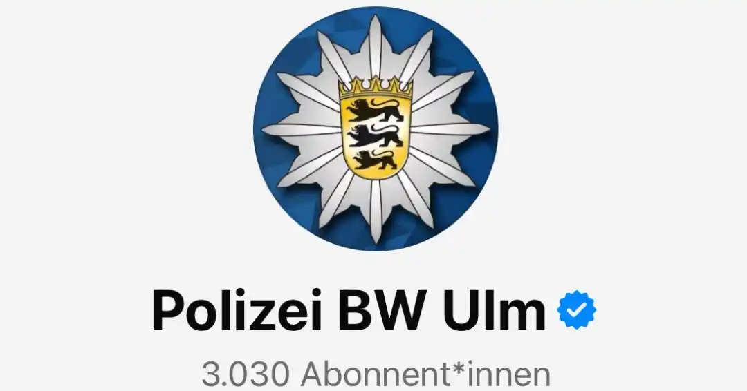 Image from Polizei BW Ulm: ‼️ *Danke für aktuell mehr als 3.000 Follower unseres WhatsApp-Kanals*...