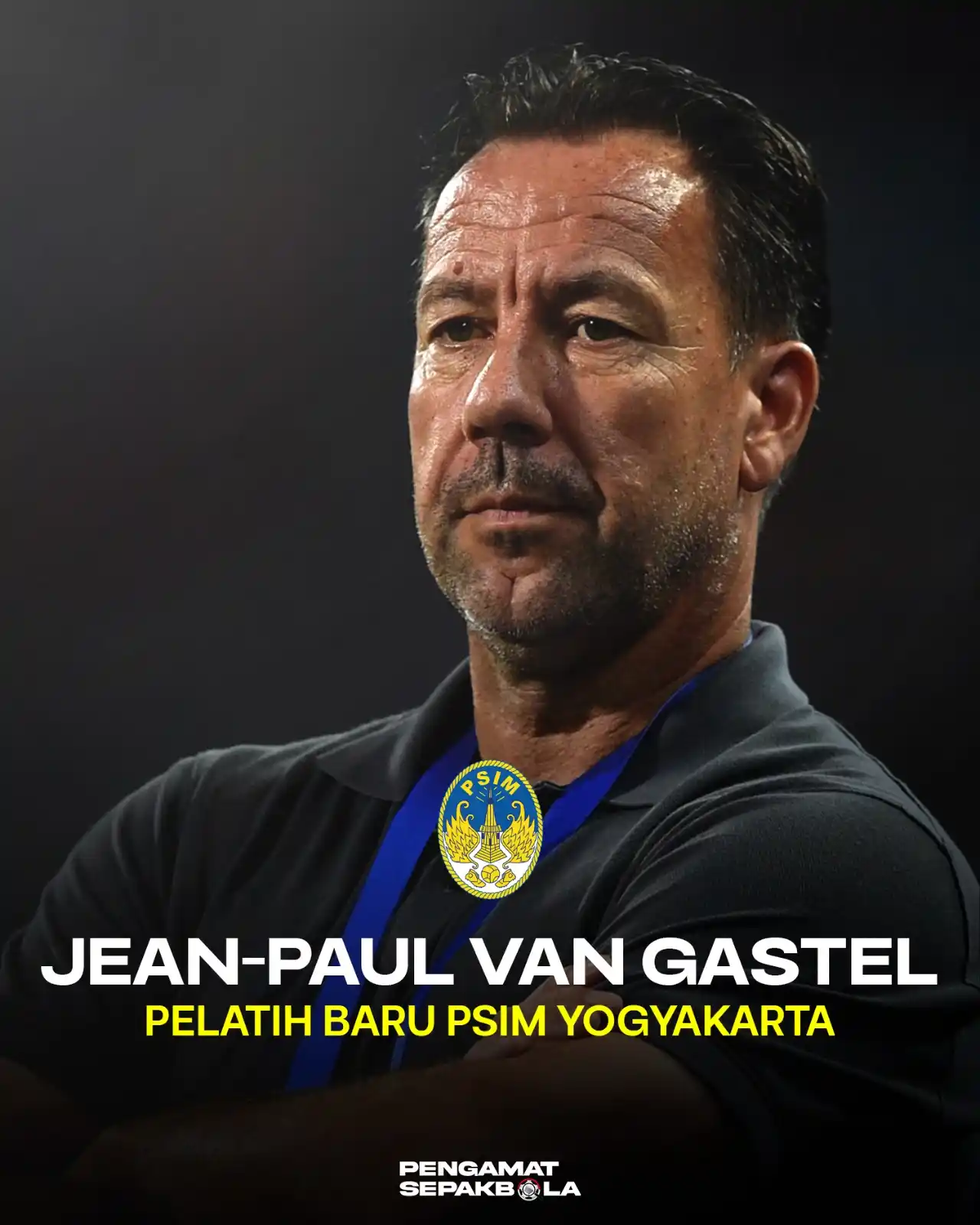 Image from Pengamat Sepakbola: PELATIH PSIM PSIM Yogyakarta, resmi memperkenalkan Jean-Paul van Gaste...