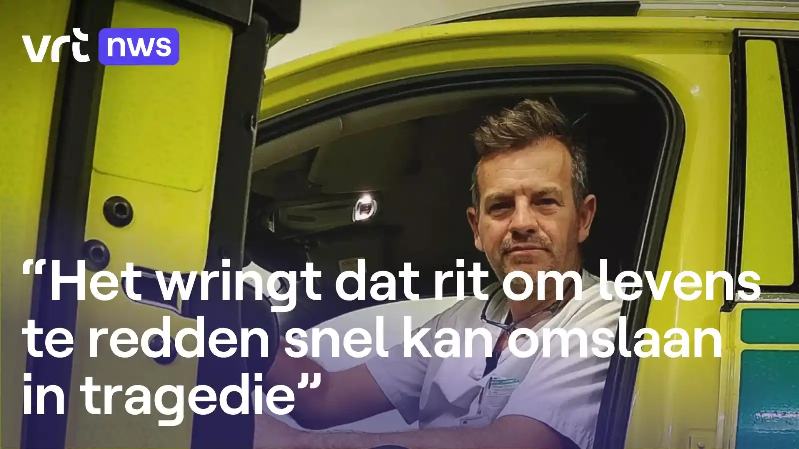 Image from VRT NWS: Stef Vanlee, acteur, maar vooral ook mug-verpleger, getuigt over "zijn...