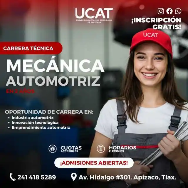 Image from Periódico Econsulta Tlaxcala: CARRERA TÉCNICA EN MECÁNICA AUTOMOTRIZ  ¡Las inscripciones ya están ab...