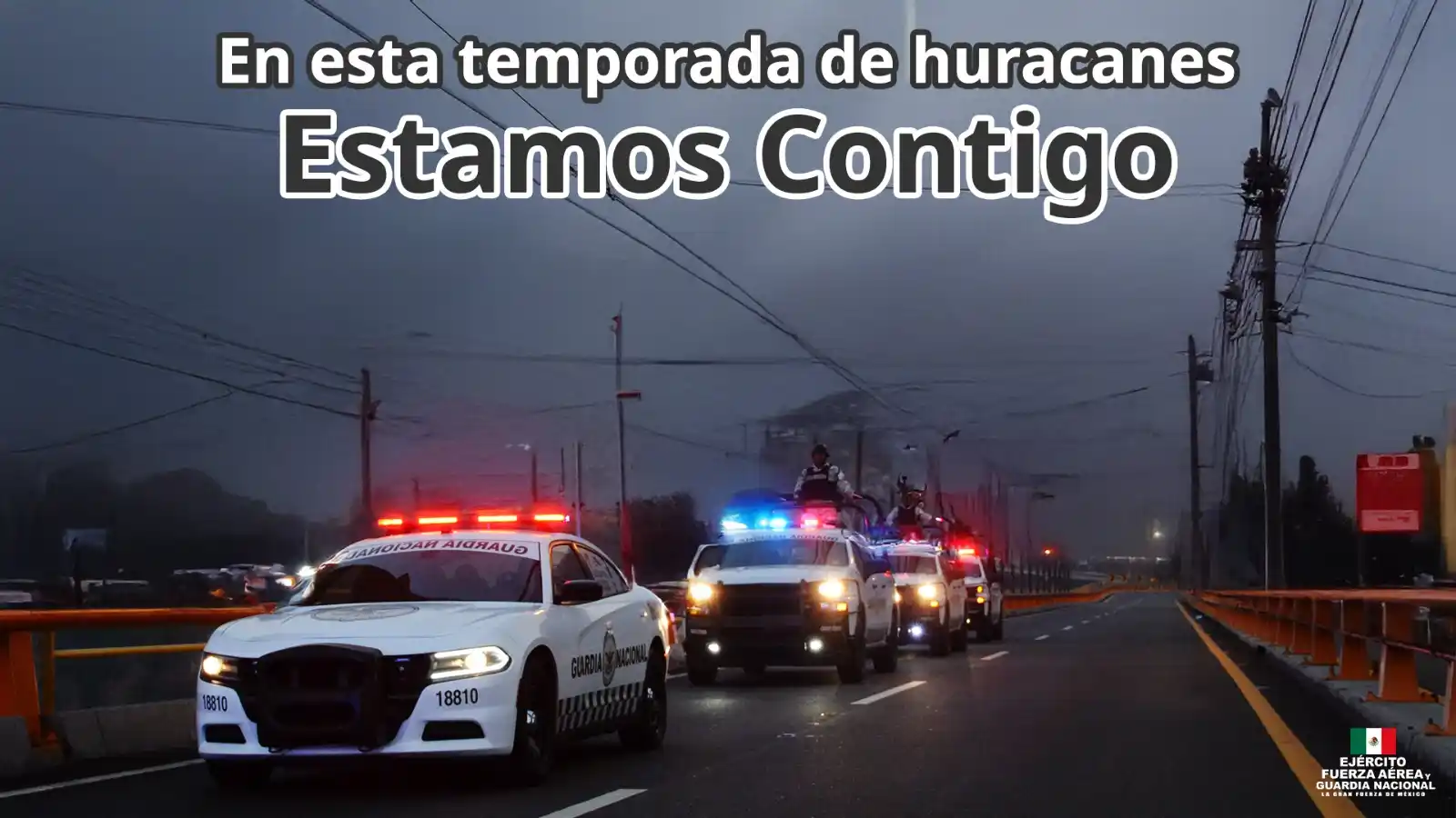Image from Secretaría de la Defensa Nacional: En esta temporada de huracanes la @GuardiaNacional está preparada pa...