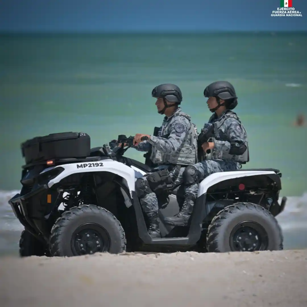 Image from Secretaría de la Defensa Nacional: Tu tranquilidad es nuestra prioridad, en cualquier clima o terreno, no...