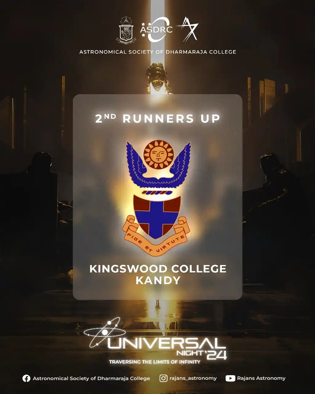 Image from Dharmaraja College: Congratulations to the 2nd Runners Up of the All Island Interschool A...