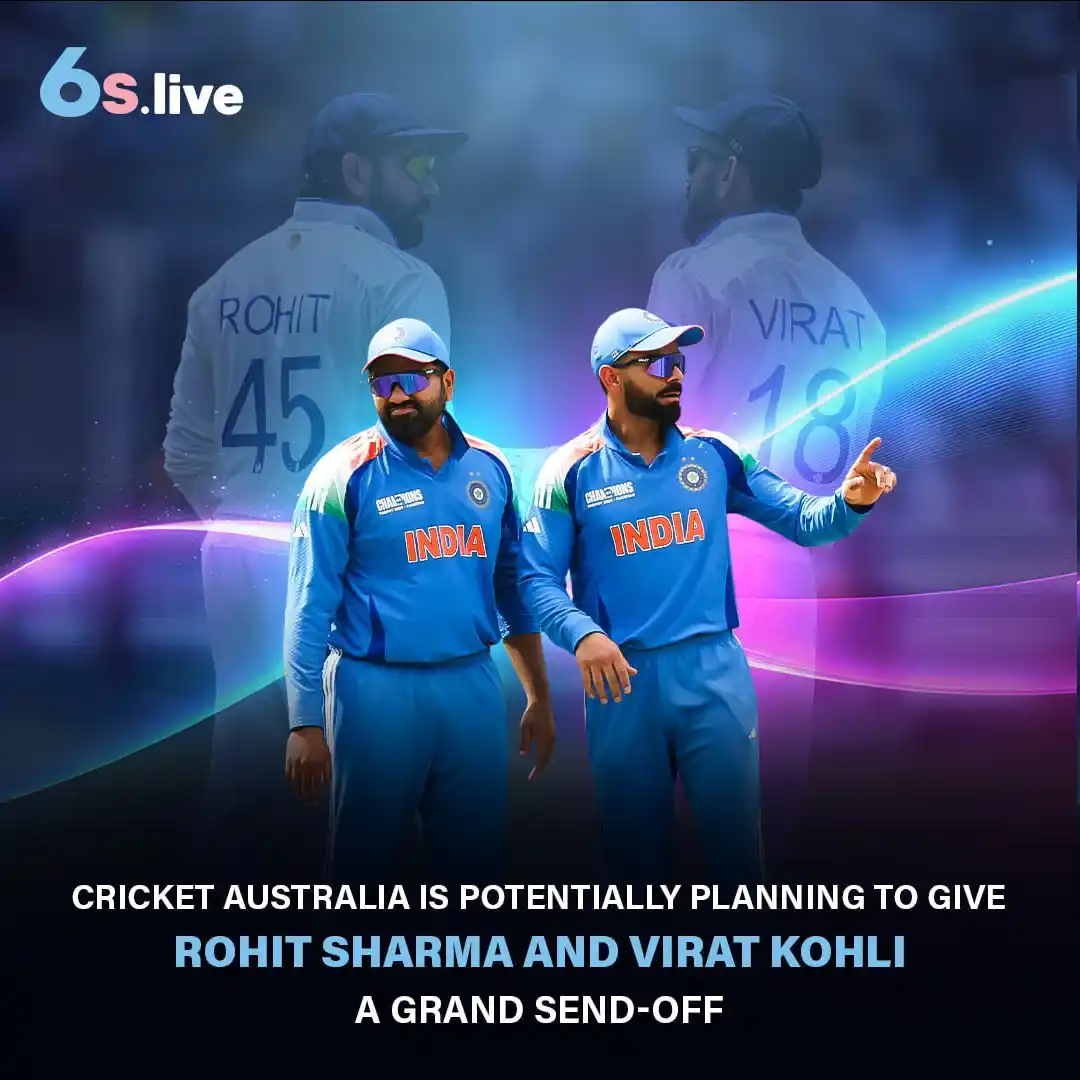Image from Six6s - India: 🎉 Kohli & Rohit’s Grand Farewell in Australia 🇦🇺  🏏 Virat Kohli an...