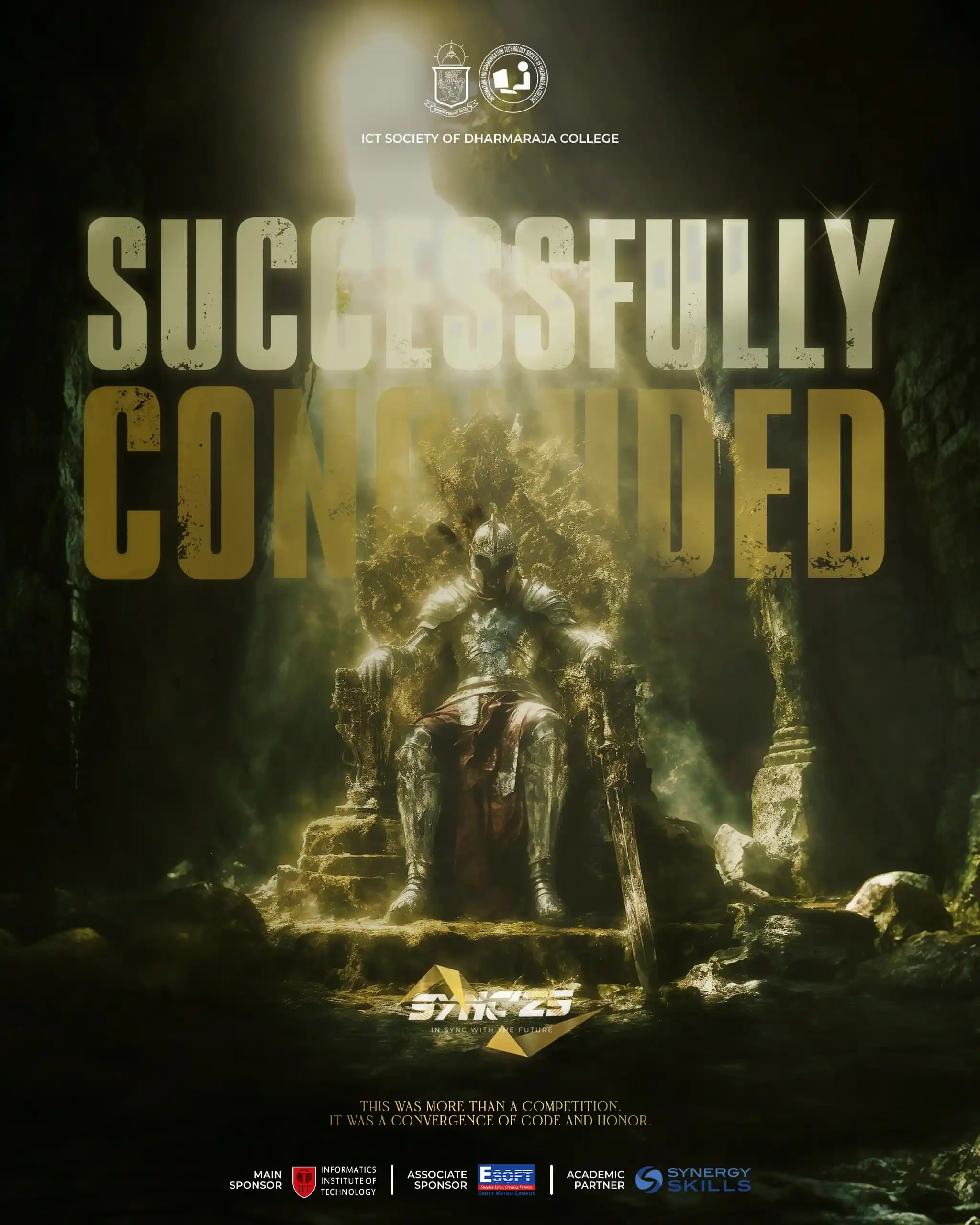 Image from Dharmaraja College: *The Grand Convergence Concluded Successfully* From code to conquest, ...