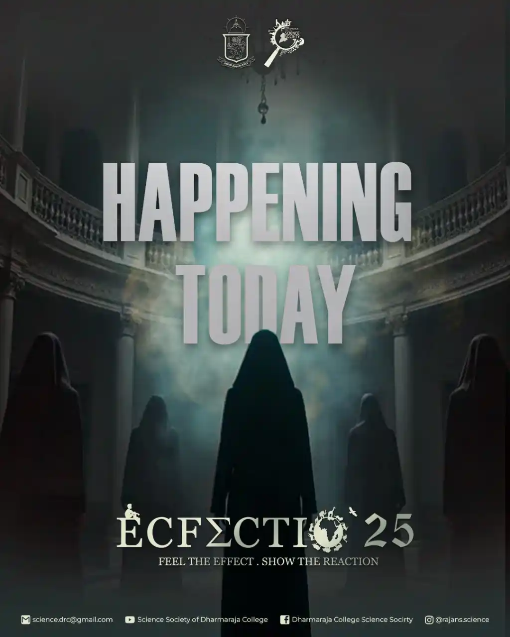 Image from Dharmaraja College: Today’s the Day – ECFECTIO’25 Unfolds Now! Annual Science Day of Dha...