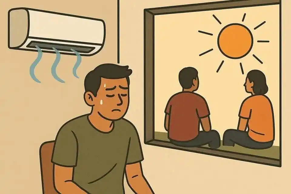 Image from اردو تحـــــــاریــــــر💌 📚📝: *اچانک اے سی سے نکل کر دھوپ میں جانے کے اثرات* جب کوئی شخص ٹھنڈے ماحول...