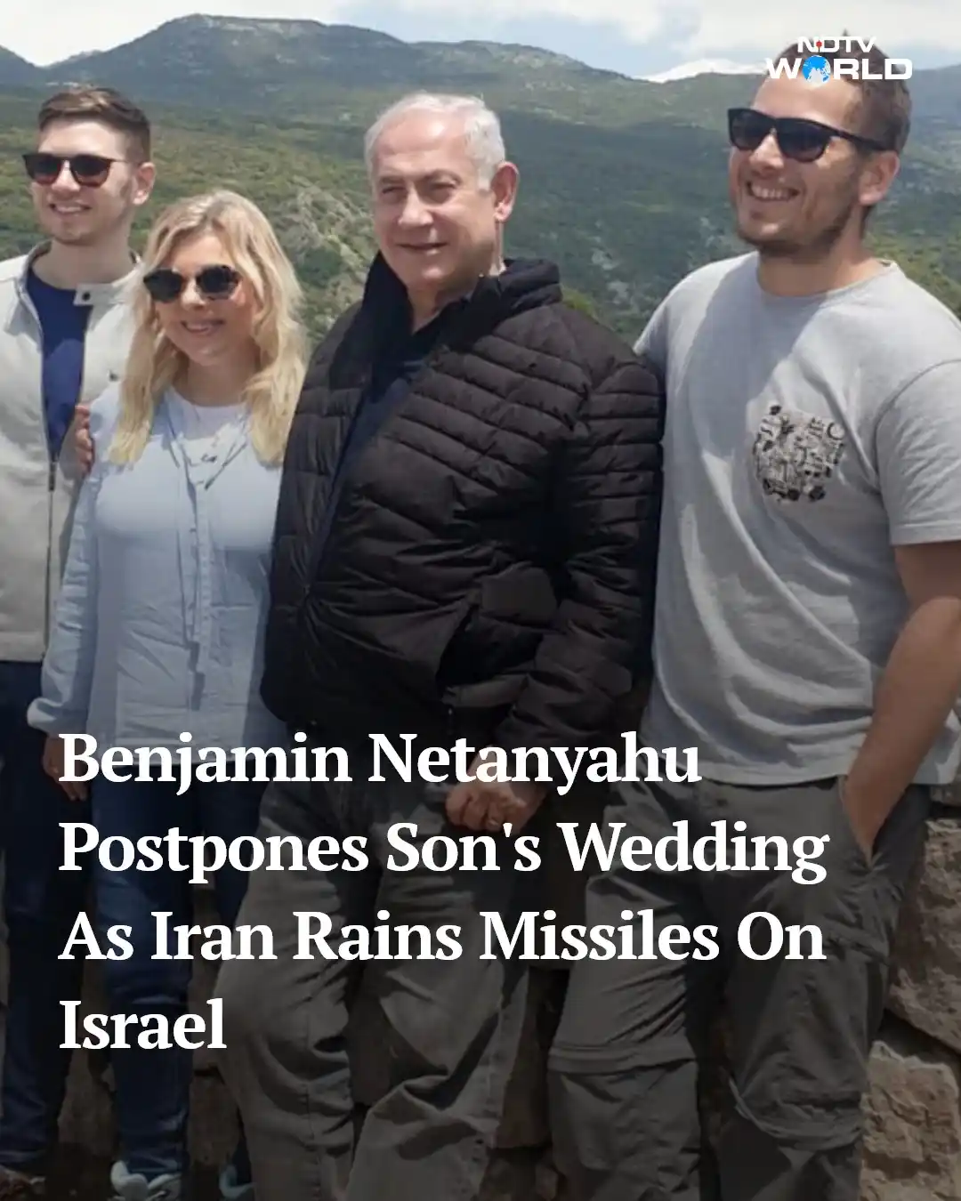 Image from NDTV WORLD: The wedding of Israeli Prime Minister Benjamin Netanyahu's son has bee...