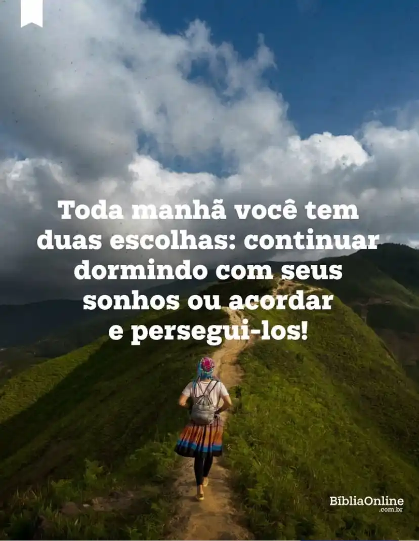 Image from Bíblia Online: Bom dia, meus irmãos! 🧡 O dia de hoje está em suas mãos e não se esq...
