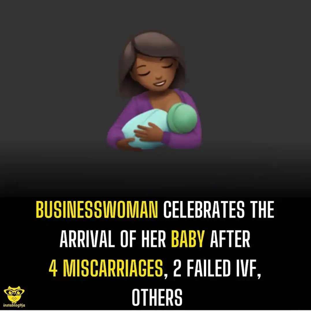 Image from Instablog9ja Network: Businesswoman celebrates the arrival of her baby after 4 miscarriages,...