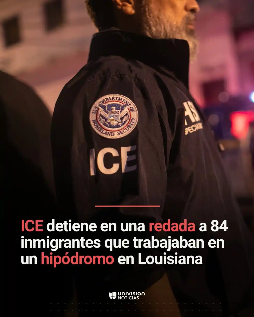 Image from Univision Noticias - Uninoticias: ➡️ *ICE detiene en una redada a 84 inmigrantes que trabajaban en un hi...