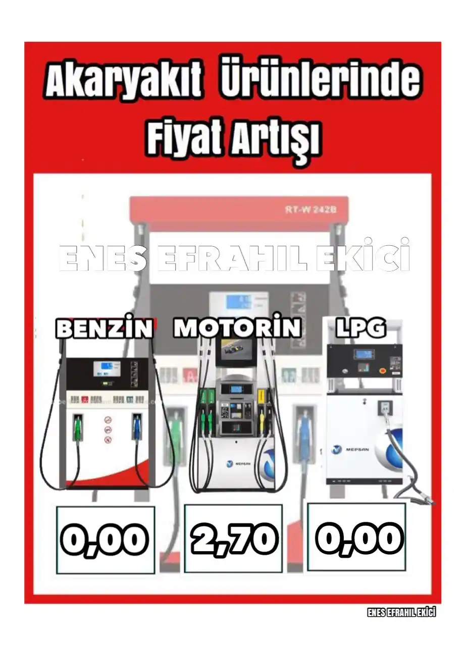 Image from AKARYAKIT FİYAT: 🚨Motorinde Fiyat Artışı Beklentisi🚨  ⛽Yarın Gece Yarısından İtibaren...