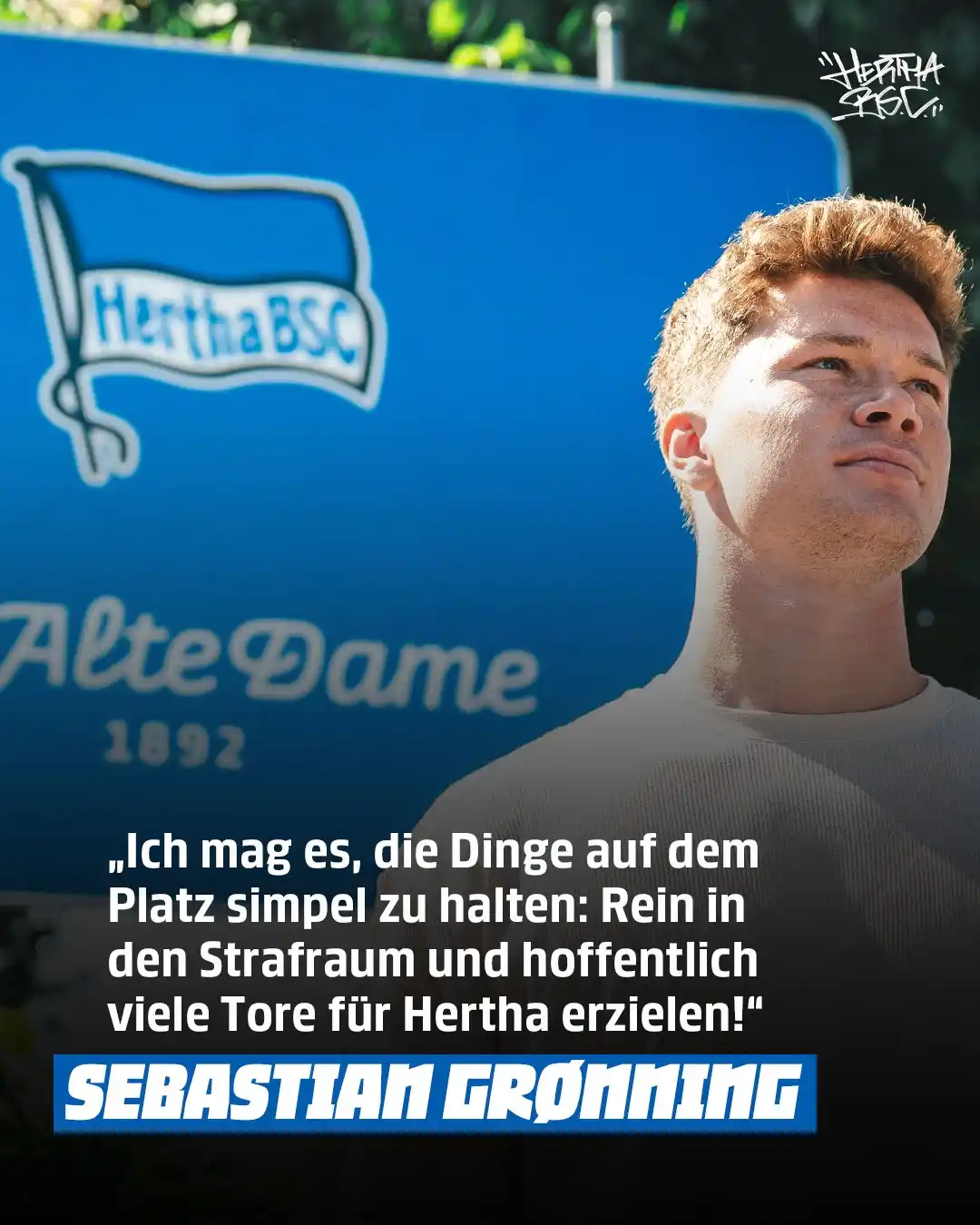 Image from Hertha BSC 💙🤍: „Rein in den Strafraum und Tore erzielen!“  Bevor es nächste Woche end...