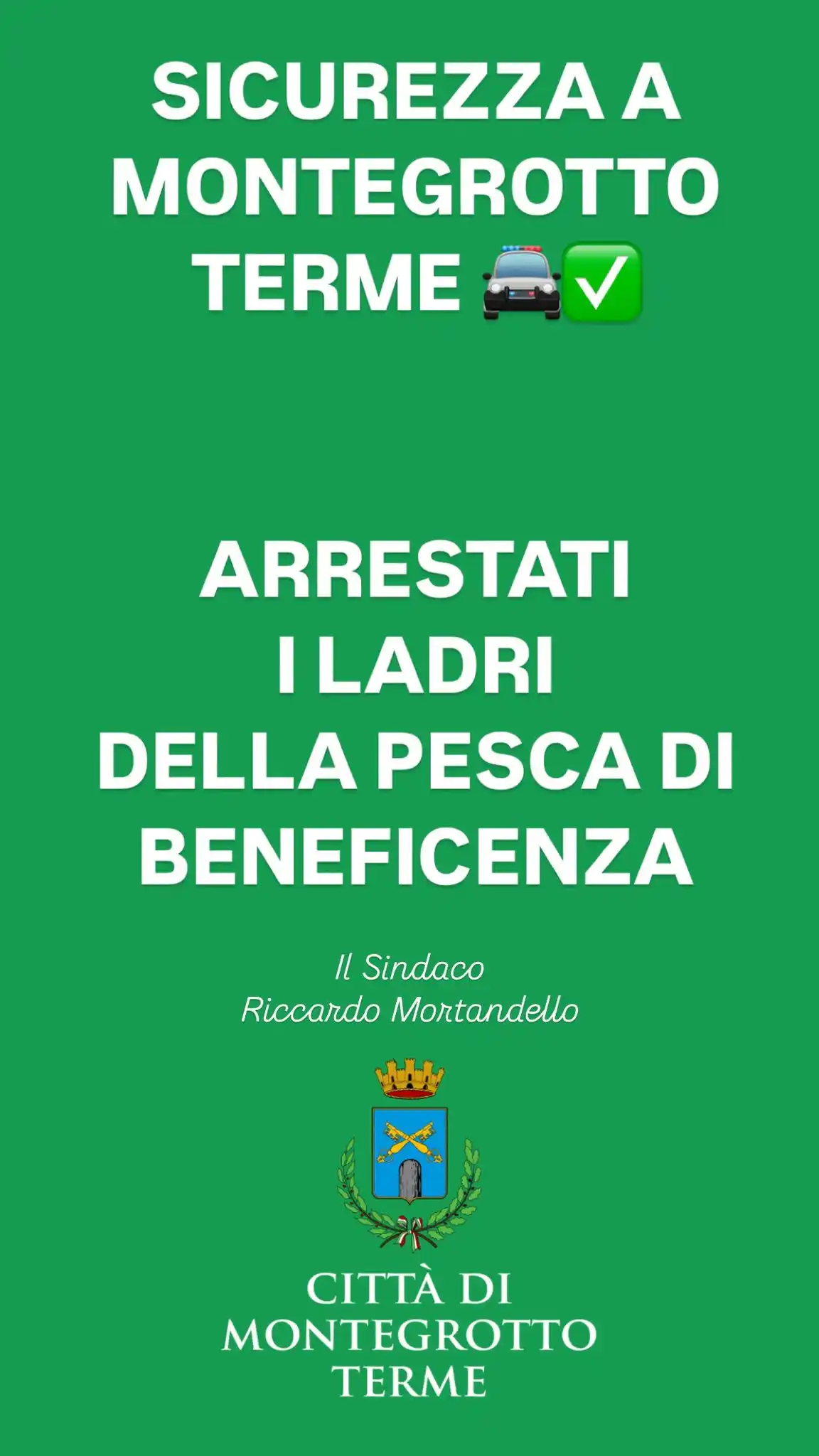Image from Riccardo Mortandello 🌹🇪🇺🇮🇹🌞: SICUREZZA A MONTEGROTTO TERME 🚔✅ ARRESTATI I LADRI DELLA PESCA DI BEN...