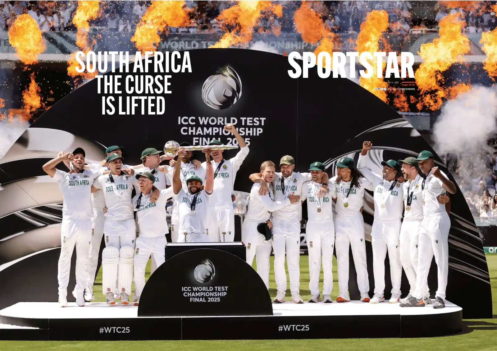 Image from Sportstar: 🔒⭐️ South Africa's incredible World Test Championship final conquest ...