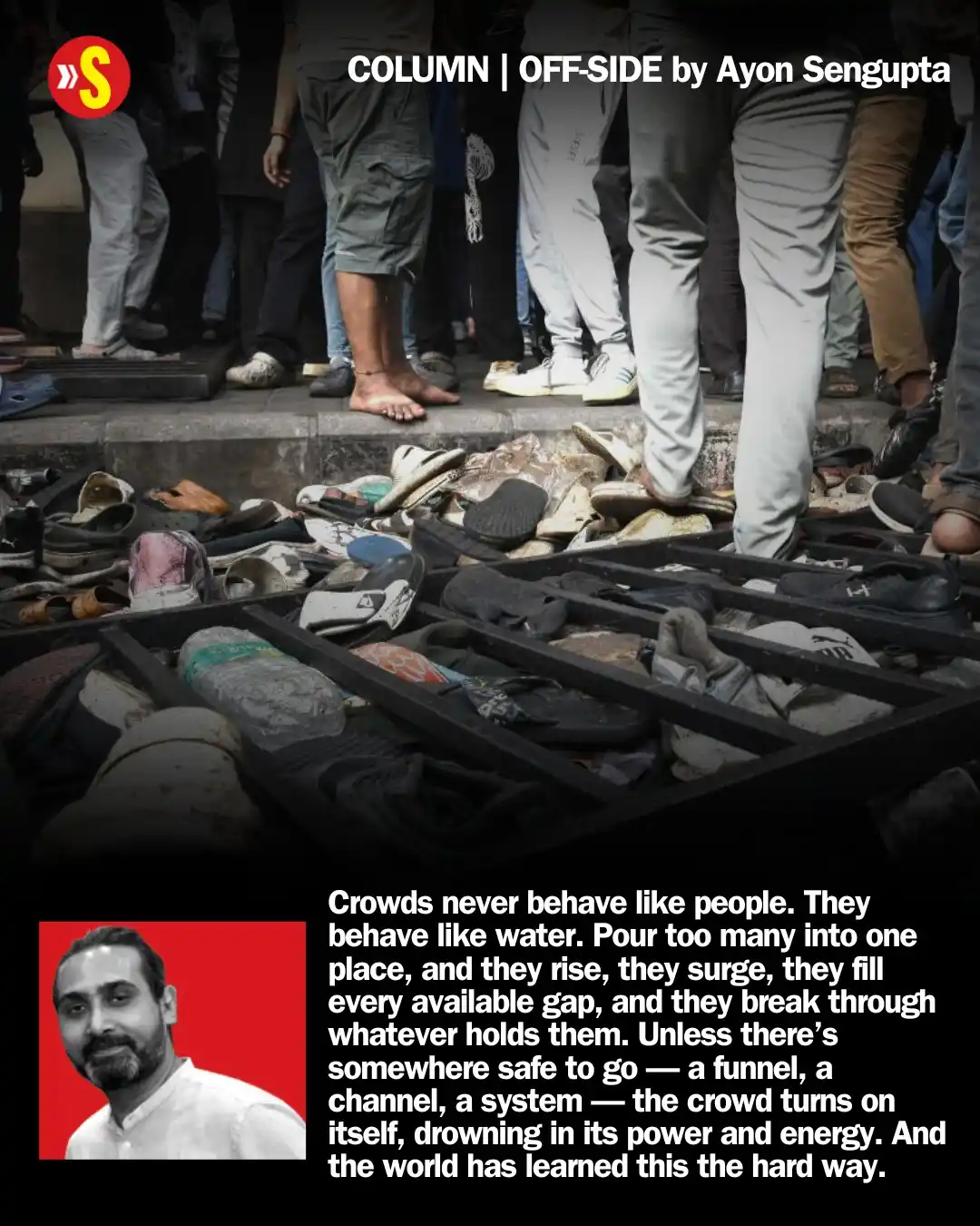Image from Sportstar: The Bengaluru stampede wasn’t a crowd problem; it was a system failure...