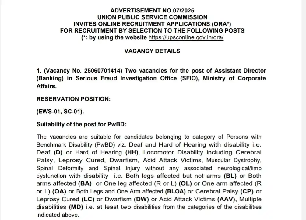 Image from Chauhan Sir Fanclub: *UPSC Recruitment 2025 - for Assistant Editor, Assistant Chemist and M...