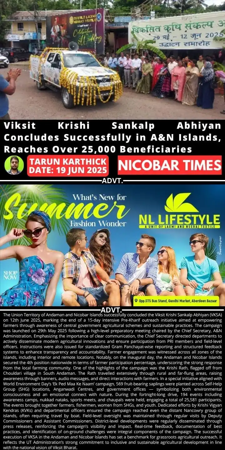 Image from Nicobar Times: *Viksit Krishi Sankalp Abhiyan Concludes Successfully in A&N Islands, ...