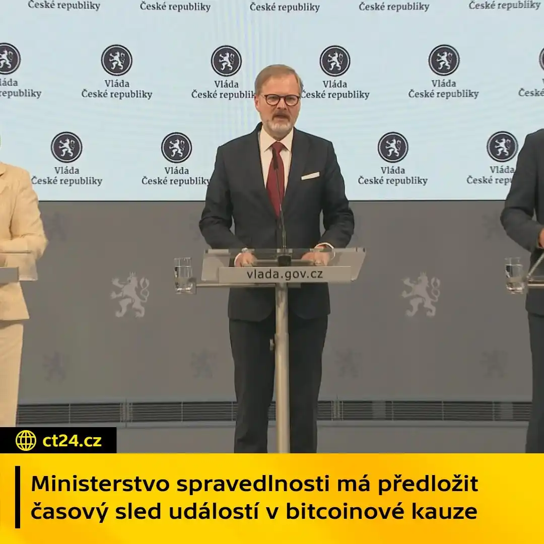 Image from ČT24: Vláda chce znát časový sled událostí v bitcoinové kauze  Vláda uložila...