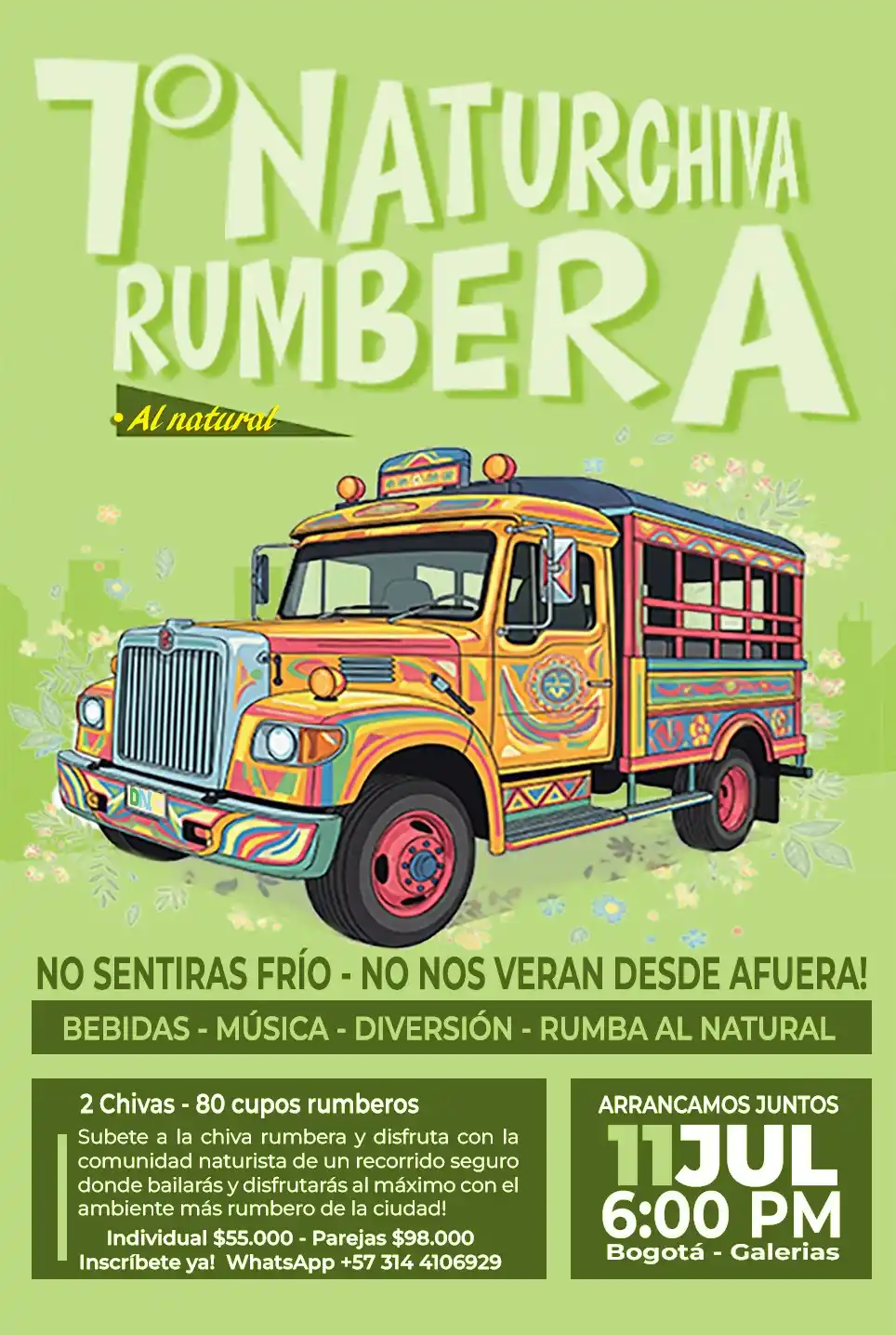 Image from Directorio Nudista Colombiano: *7° NATURCHIVA RUMBERA* *NUEVA FECHA*  🗓️ Viernes 11 de Julio 🕕 6:00...