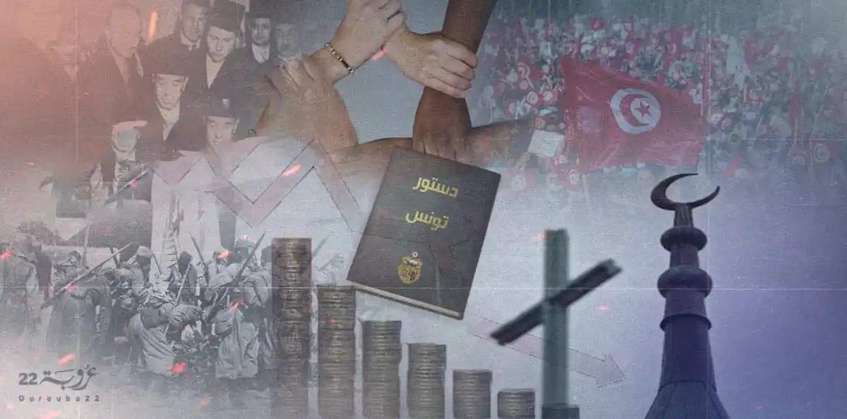 Image from Ourouba22 عروبة٢٢: "الدساتير لم تكن ثمرة تطوّر داخلي للمجتمع التونسي بل كانت نتيجةً لضغوط...