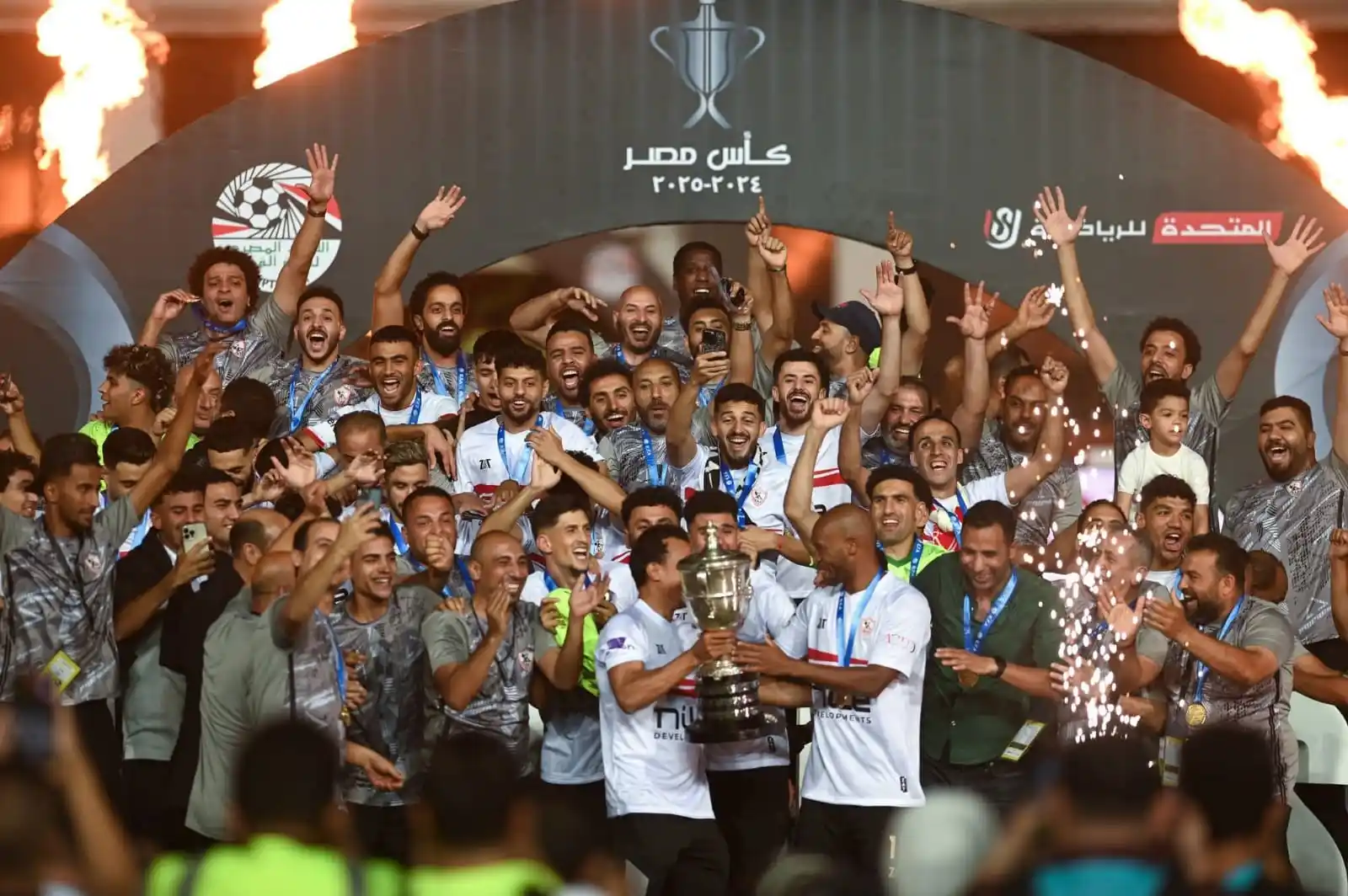 Image from Zamalek SC ✅: *الزمالك يصرف مكافأت الفوز بكأس مصر علي بيراميدز خلال ساعات القادمه🏹*...