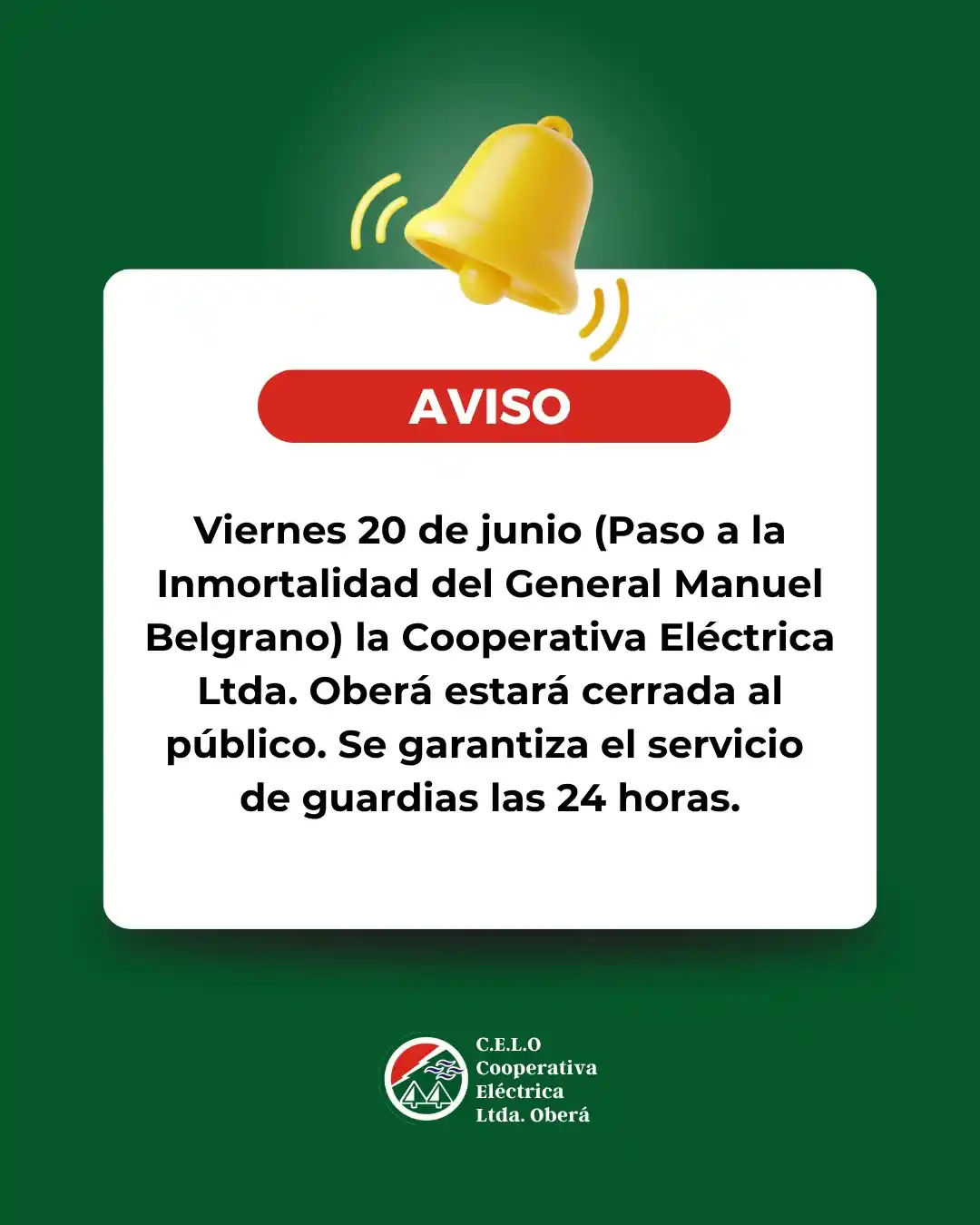 Image from El Misionerismo: *¡Atención, socios de la CELO!* Para el pago de facturas y venta de En...