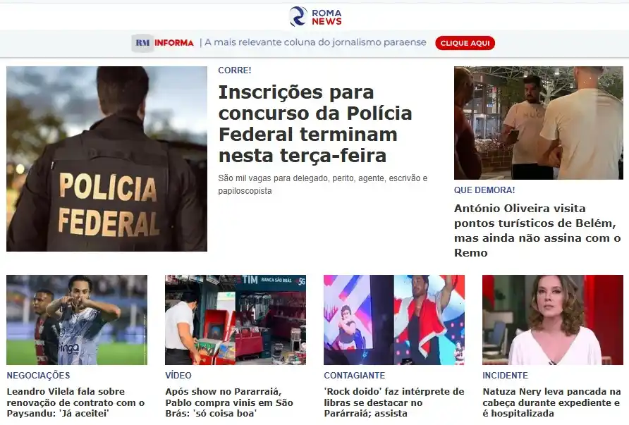 Image from Portal Roma News: *Bom dia, canal! ☀️* Uma ótima terça-feira para todos. De olho nas not...
