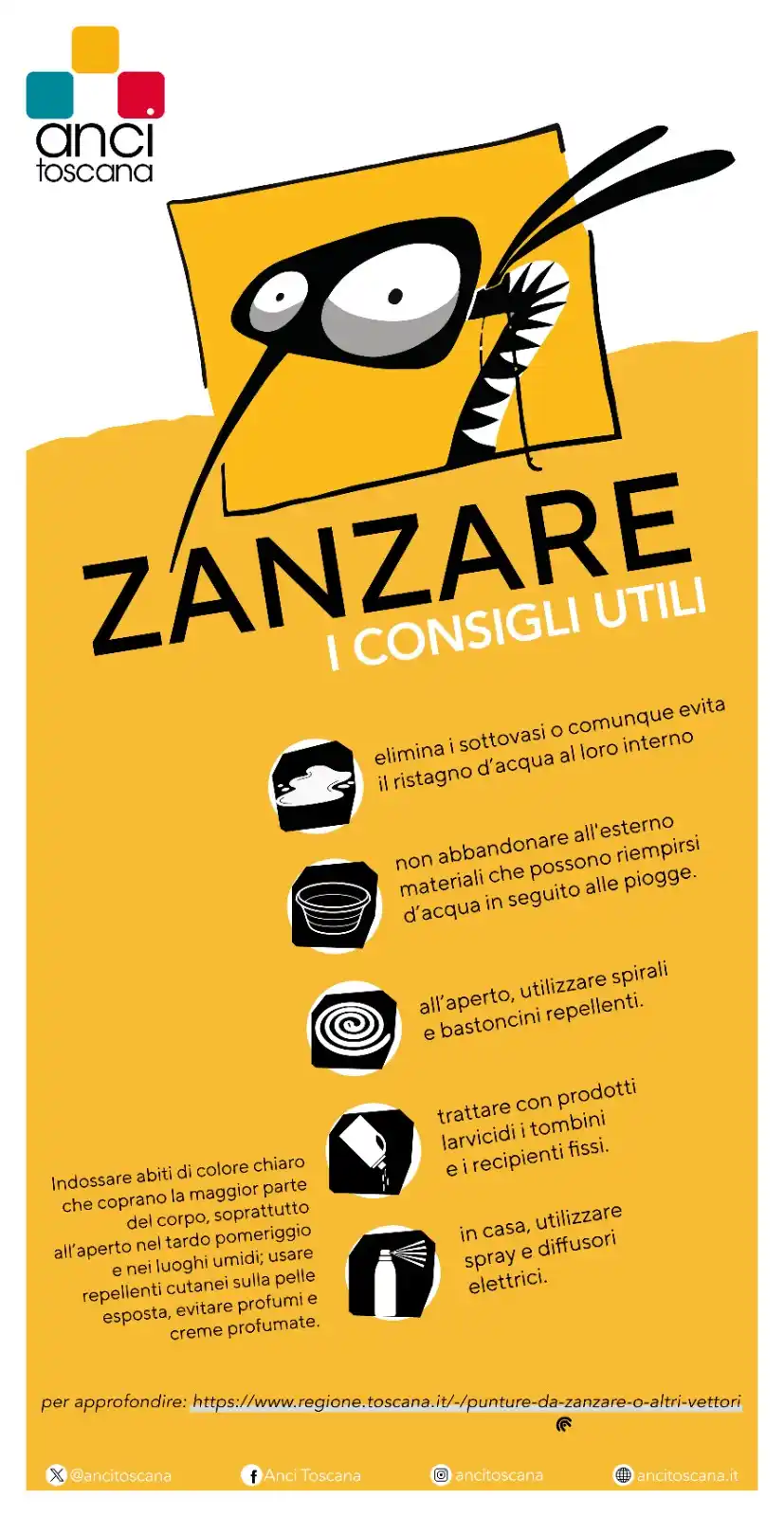 Image from Comune di Massa e Cozzile: Campagna di Prevenzione contro le Arbovirosi: Proteggi te stesso e la ...