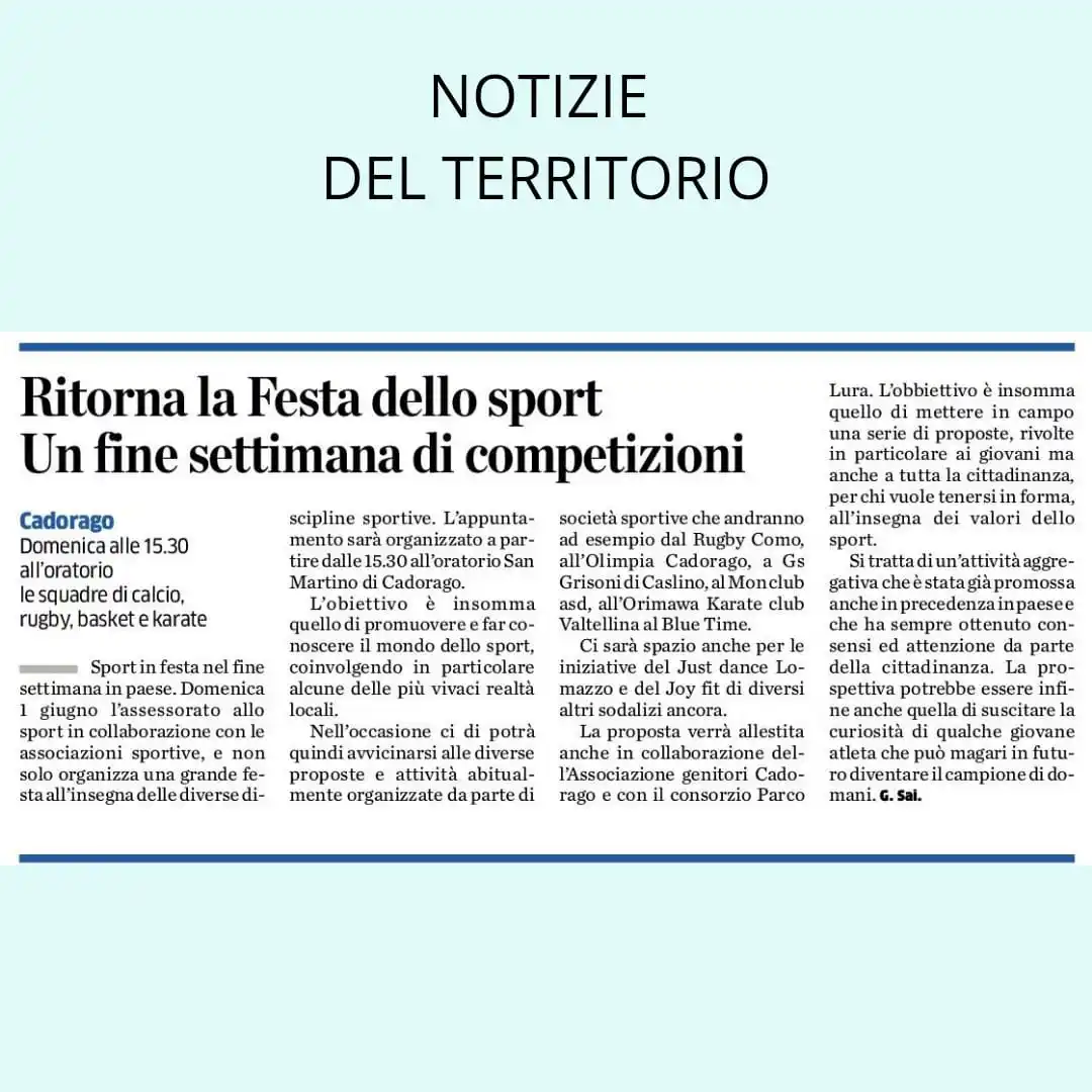 COMUNE DI CADORAGO post