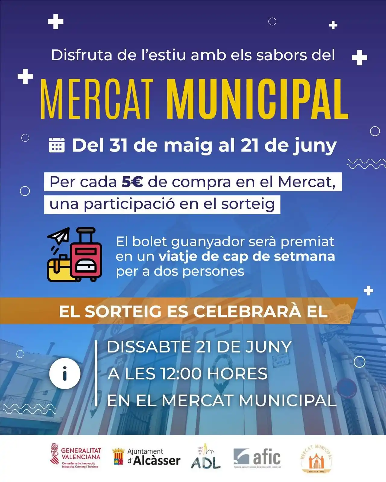 Image from AJUNTAMENT D'ALCÀSSER: DISFRUTA DE L'ESTIU AMB ELS SABORS DEL MERCAT MUNICIPAL 🛍️ En breu a...