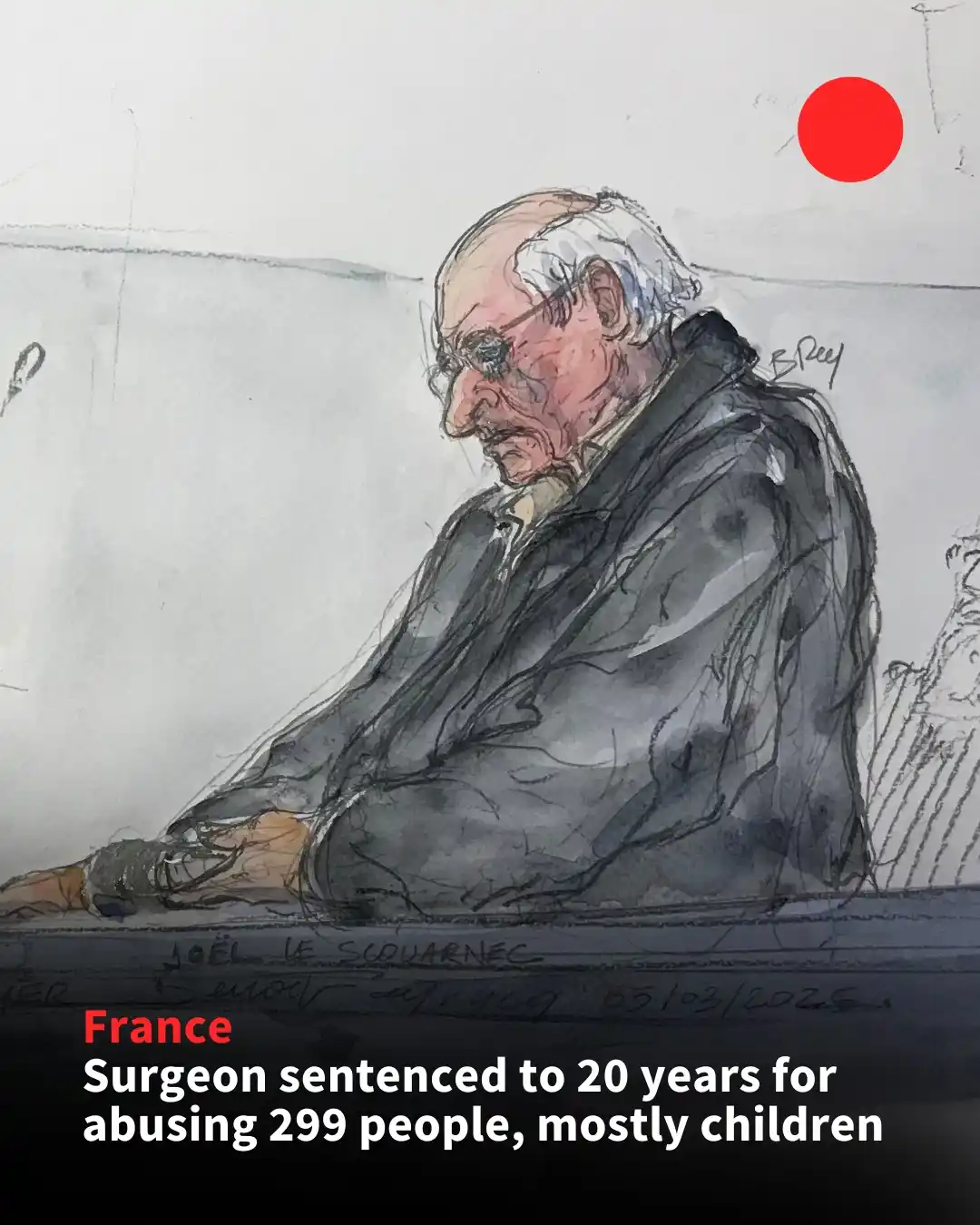 Image from AFP News: 🇫🇷 ⚖️ A French court has given the maximum 20-year jail term to a su...