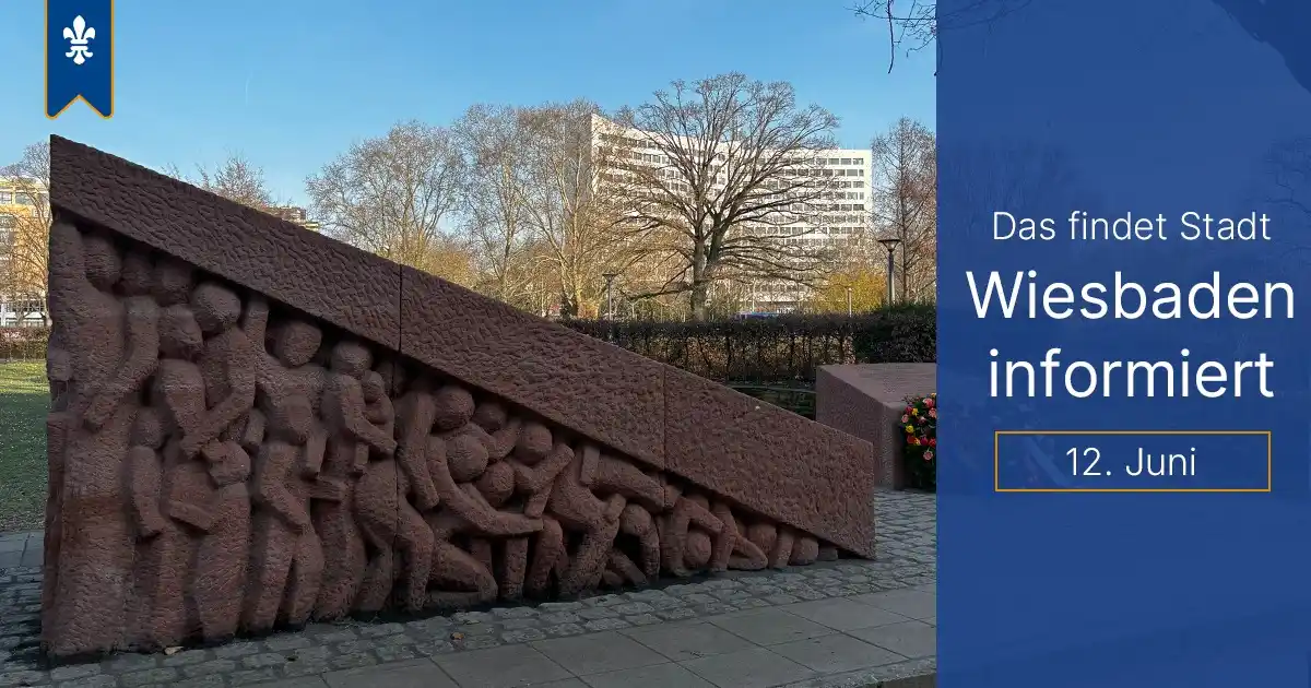 Image from stadt.wiesbaden: Heute haben wir diese Infos aus dem Rathaus für euch:  ℹ️ *Mahnmal für...