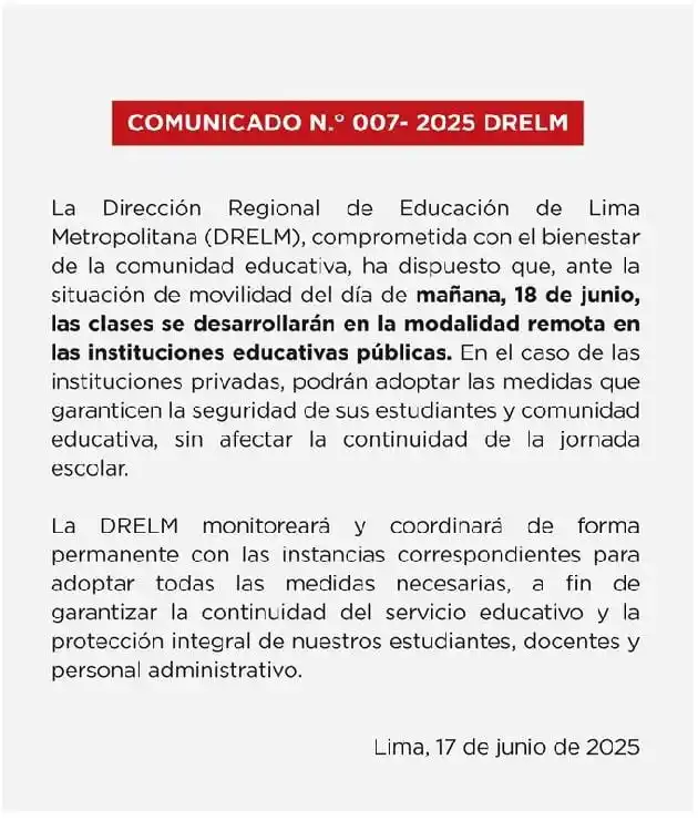 Ministerio de Educación post
