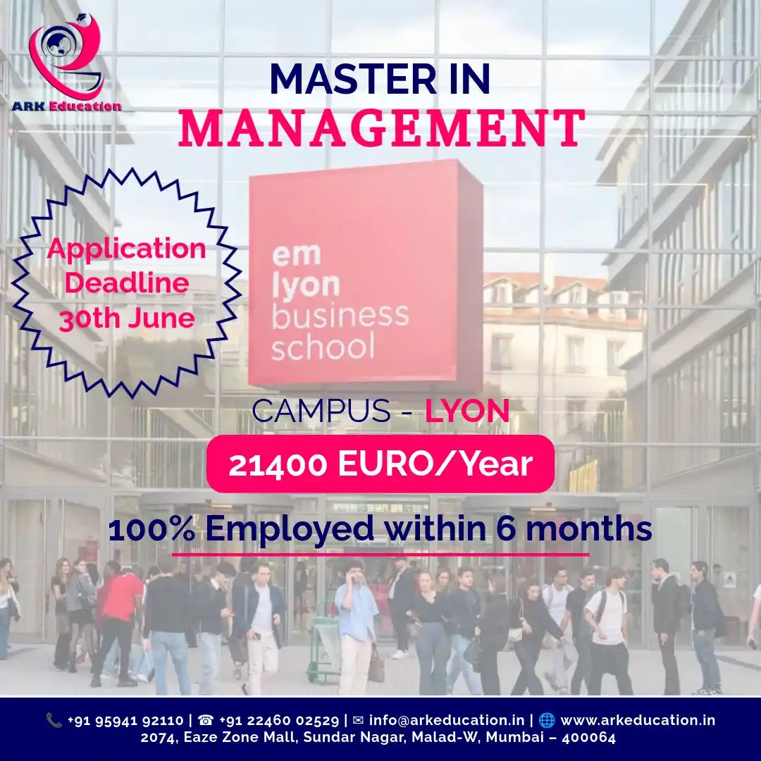 Image from ARK | Tourism - Events - Education: 🎓 *Master in Management @ EMLYON Business School – France* 🇫🇷 🏅 *R...