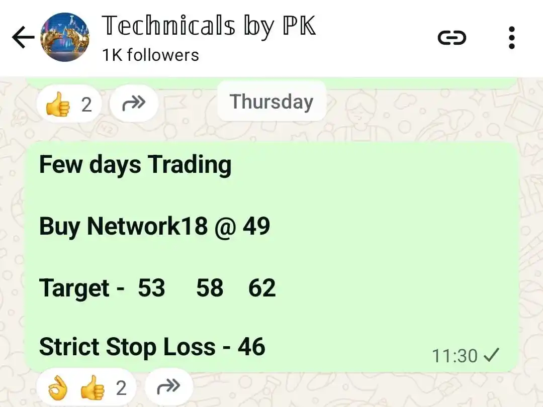 Image from ππππππππππ€ ππͺ βπ: *Network18 @ 54.5 π₯π*...