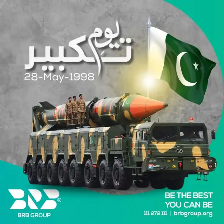 Image from BRB Group: On this day in 1998, Pakistan made history. 🇵🇰💥 Youm-e-Takbir – a s...