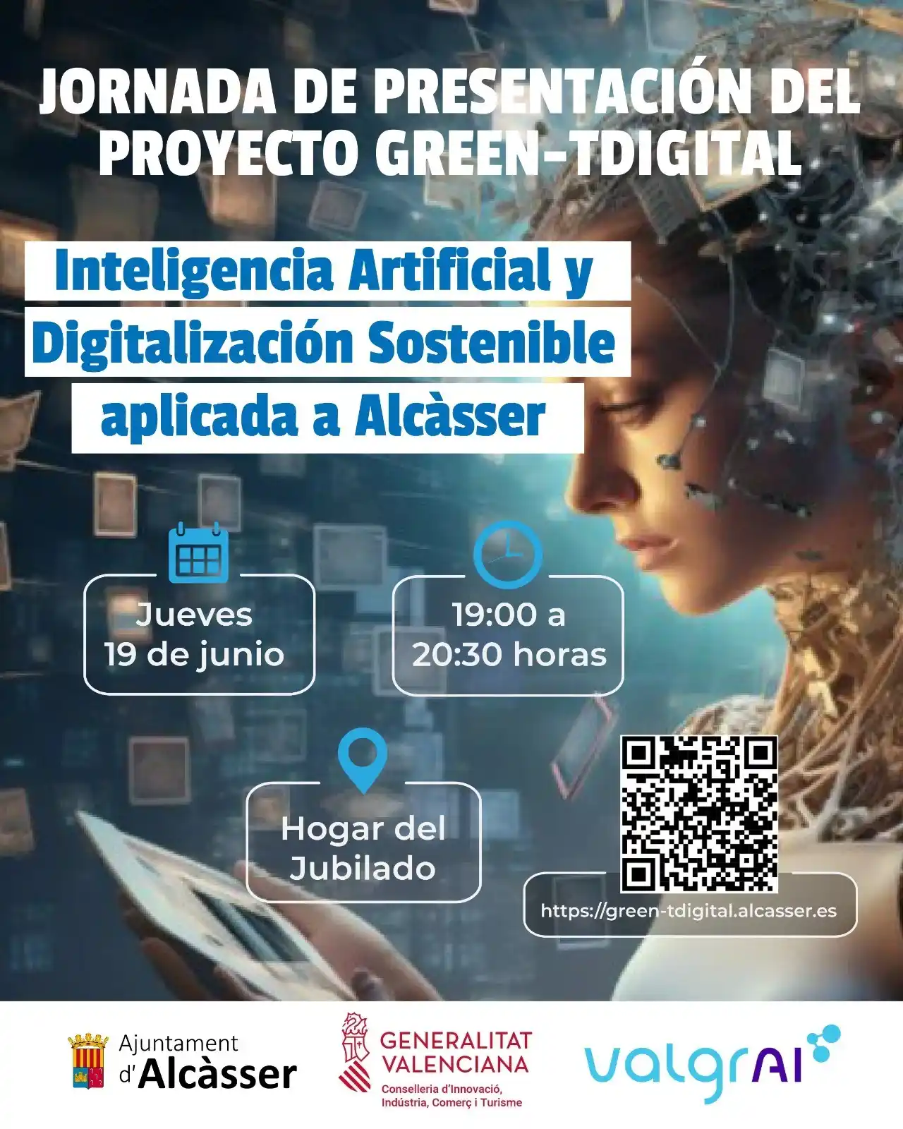 Image from AJUNTAMENT D'ALCÀSSER: PRESENTAREM 20 NOVETATS EN LA JORNADA GREEN-TDIGITAL 🌐 Este dijous 1...