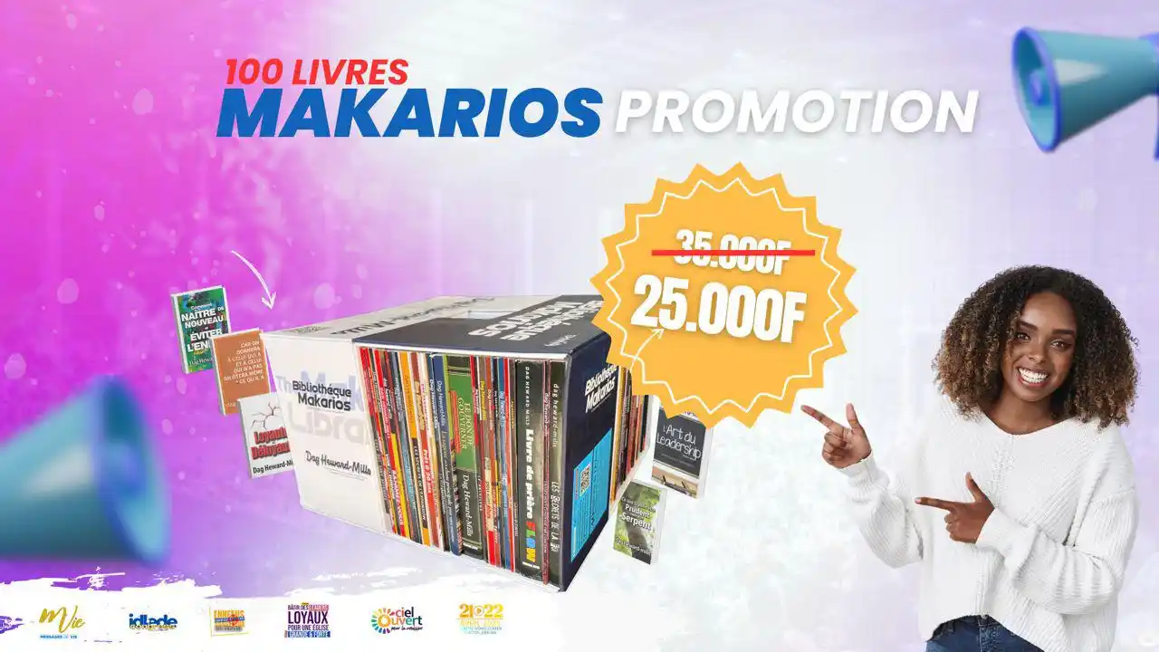 Image from ICC TV PORTO-NOVO: 🎉 *PROMOTION EXCEPTIONNELLE - BIBLIOTHÈQUE MAKARIOS* 📚  Vous êtes le...