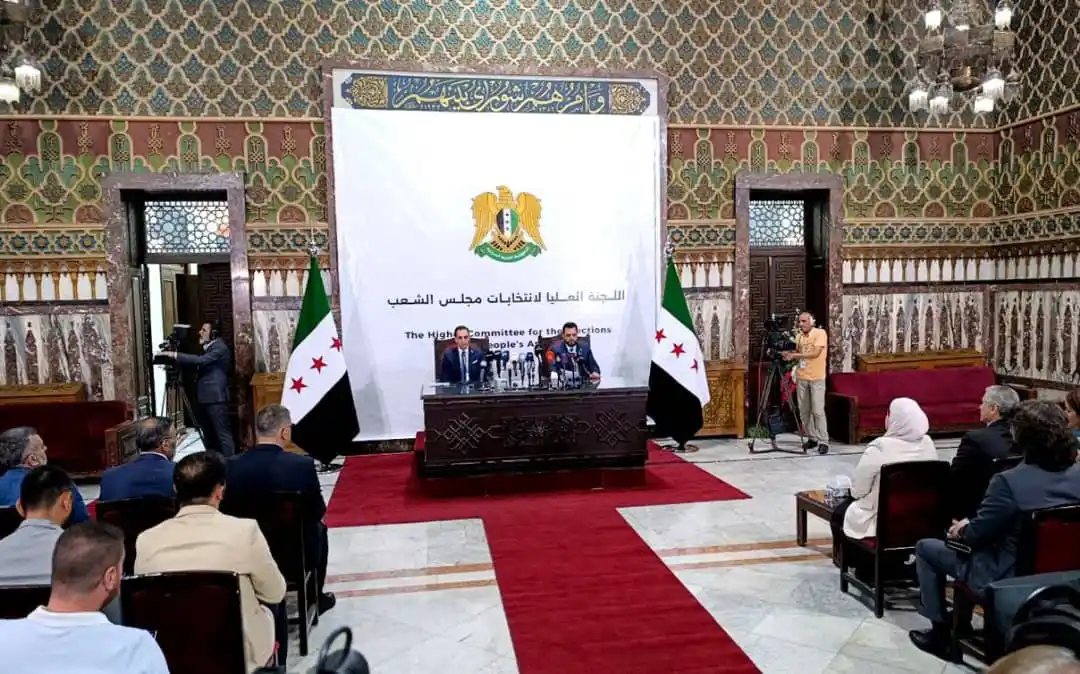 Image from 🔴غرفة عمليات ردع العـدوان🔴 Murasil: رئيس اللجنة العليا لانتخابات مجلس الشعب السيد محمد طه الأحمد: لا ندّعي...