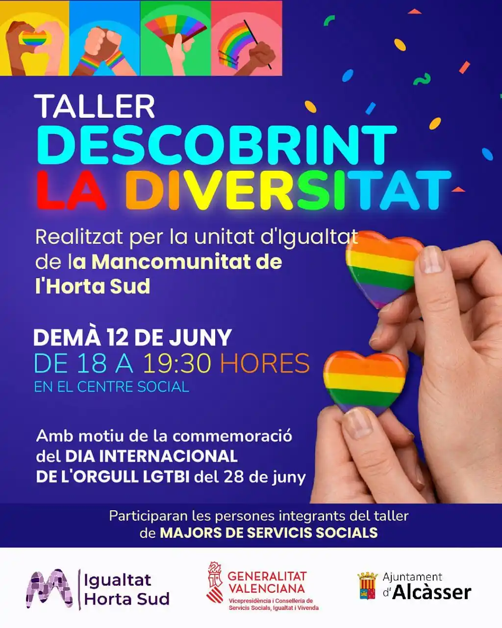 Image from AJUNTAMENT D'ALCÀSSER: TALLER DESCOBRINT LA DIVERSITAT A ALCÀSSER ✨  Amb motiu del Dia Intern...