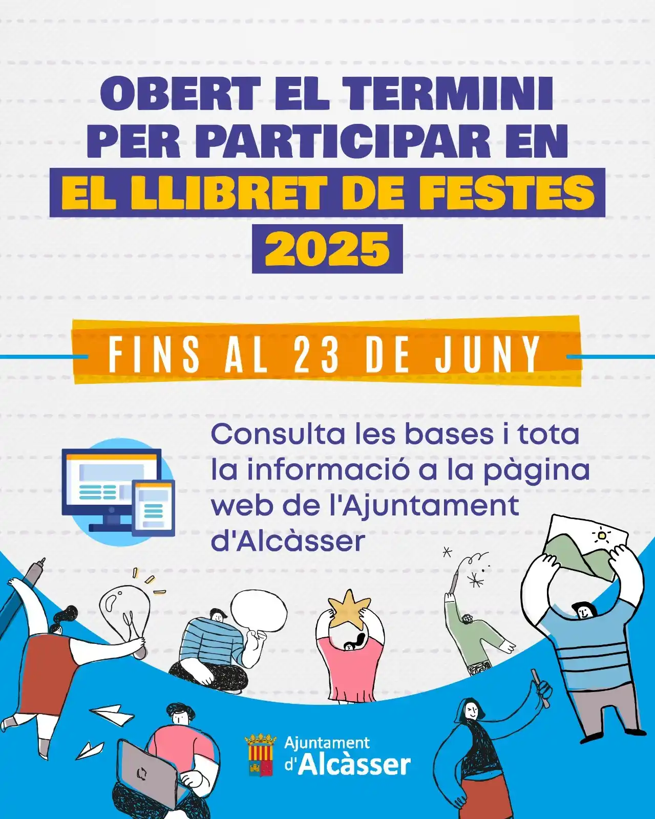 Image from AJUNTAMENT D'ALCÀSSER: ÚLTIMA SETMANA PER PARTICIPAR EN ELS ESCRITS DEL LLIBRET DE FESTES 202...