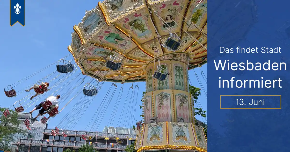 Image from stadt.wiesbaden: 😎 Wir wünschen euch mit diesen Meldungen ein sonniges Wochenende.  🎉...