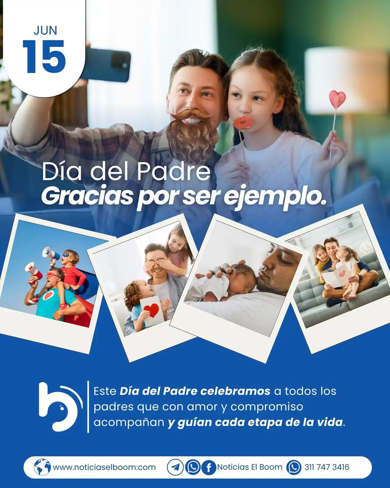 Image from Noticias El Boom: 👔 16 de junio – Día del Padre En Noticias El Boom rendimos homenaje a...