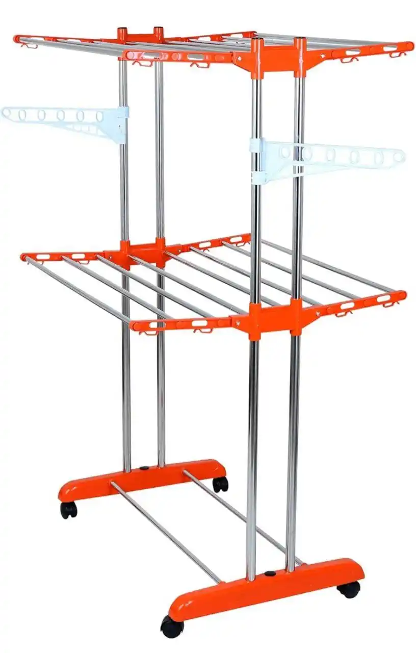 Image from Loots4u : Deals & Offers: 2-Tier Folding Clothes Drying Rack @1355  https://amzn.to/3TAN2tC...