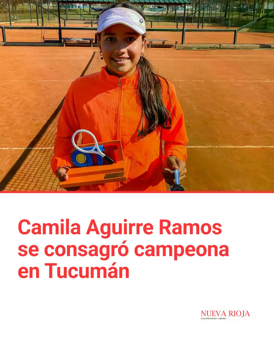 Image from Diario Nueva Rioja: 🎾CAMILA AGUIRRE RAMOS SE CONSAGRÓ CAMPEONA EN TUCUMÁN 👧🏻La riojana...