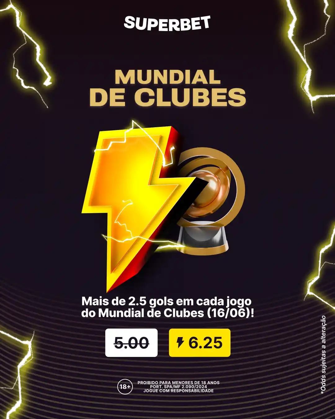 Image from Superbet Brasil 🇧🇷 : Chuva de gols no Mundial de Clubes? ⚽️  - Mais de 2.5 gols em cada jog...